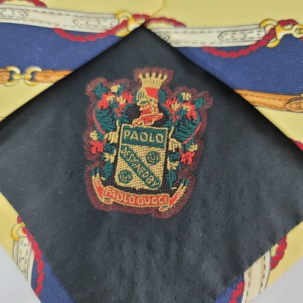 Gucci silk tie designed by Paolo gucci